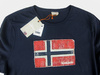 Napapijri Smu Salbris Herren Men Langarmshirt T-Shirt Longsleeve Dunkelblau Navy 