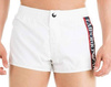 EMPORIO ARMANI Herren Men Badeshorts Badehose Beachwear Weiß Slim Fit