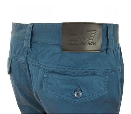 EMPORIO ARMANI EA7 27688 Herren Men Shorts Kurz Hose Chino Bermuda Blau Blue