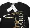 TRUSSARDI Collection Mirabello Herren Men T-Shirt Kurzarm Schwarz Black Gold NEU