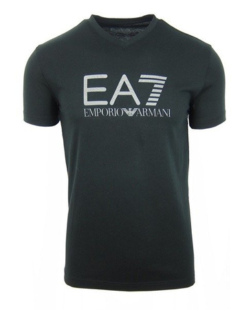 EMPORIO ARMANI EA7 273205 5P237 Herren Men T-Shirt Kurzarm Logo Schwarz Black
