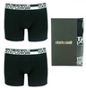 ROBERTO CAVALLI Herren Men Boxershorts 2er-Pack Doppelpack Bi-Pack Schwarz Black