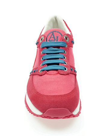 ARMANI JEANS AJ0985 Damen Women Sneaker Schuhe Shoes Fuxia Rosa 