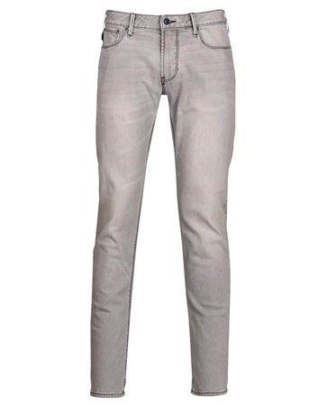 EMPORIO ARMANI J06 Herren Men Jeans Hose Slim Fit Grau Grey Logo