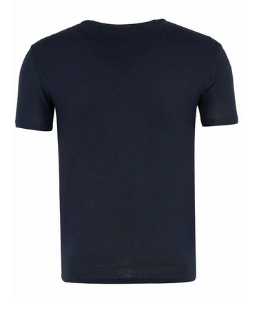 ARMANI EXCHANGE Herren Men Kurzarm T-Shirt V-Neck Slim Fit Dunkelblau Navy