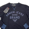 ARMANI JEANS 76W10 Herren Men Pullover Strick Sweat Dunkelblau Navy Dark Blue