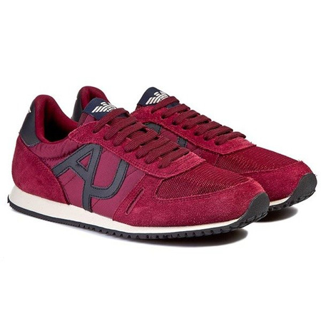 ARMANI JEANS AJ Z6524 26 C.NG Herren Men Sneaker Sportschuhe Shoes Bordo Logo