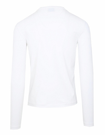 EMPORIO ARMANI EA7 Herren Men Langarmshirt T-Shirt Longsleeve Weiß White