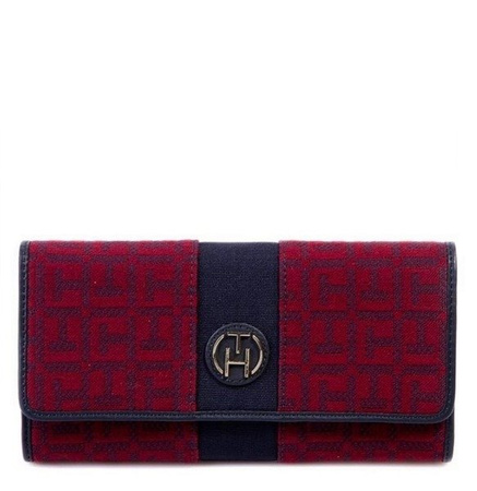 Tommy Hilfiger Vanessa Large Damen Women Geldbörse Wallet Portemonnaie Rot Red