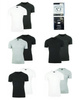 ARMANI JEANS 2er Pack Herren Men T-Shirt Kurzarm Logo Grau/Schwarz Rundhals 29BC