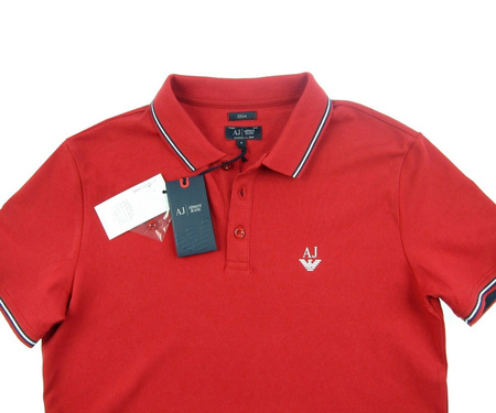 ARMANI JEANS 6J76Z Herren Men Polo T-Shirt Poloshirt Rot Red Slim