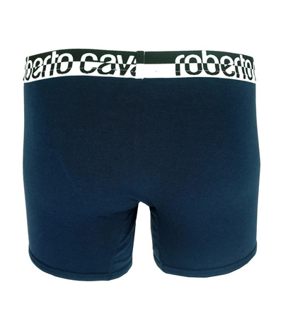 ROBERTO CAVALLI Herren Men Boxershorts Doppelpack Bi-Pack Dunkelblau Navy