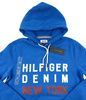 TOMMY HILFIGER Denim Herren Men Kapuzenpullover Hoodie Sweatshirt Blau Blue