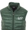 EMPORIO ARMANI EA7 Herren Men Stepp Weste Vest Gilet Dunkelgrün Extra Slim 