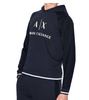 ARMANI EXCHANGE AIX Herren Men Kapuzenpullover Hoodie Sweatshirt Dunkelblau Navy