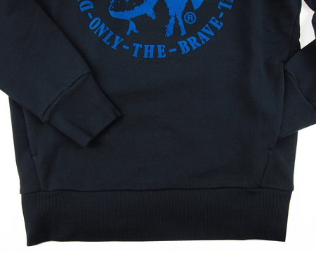 DIESEL Scentyn-S Herren Men Kapuzenpullover Hoodie Sweatshirt Dunkelblau Navy