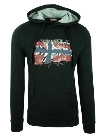 NAPAPIJRI Baltim Herren Men Kapuzenpullover Hoodie Sweat Schwarz Black Warm