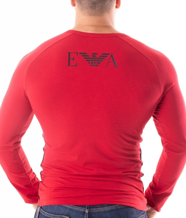 EMPORIO ARMANI Herren Men Langarmshirt T-Shirt Longsleeve V-Neck Slim Fit