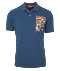 NAPAPIJRI Erenner Herren Men Polo T-Shirt Poloshirt Dark Denim