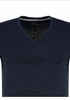 ARMANI EXCHANGE Herren Men Kurzarm T-Shirt V-Neck Slim Fit Dunkelblau Navy