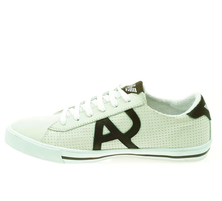 ARMANI JEANS AJ V6507 Herren Men Sneaker Schuhe Shoes Cremeweiß