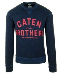 DSQUARED2 S74GU0165 Herren Men Sweatshirt Pullover Dunkelblau Made in Italy 