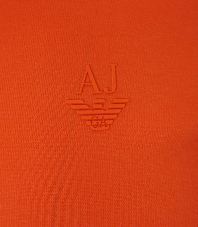 ARMANI JEANS Herren Men T-Shirt Kurzarm V-Neck SLIM FIT Orange