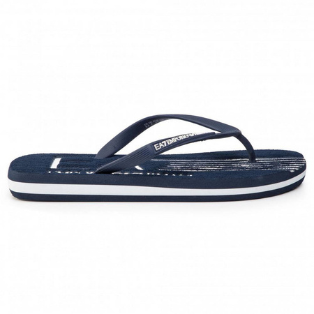 EMPORIO ARMANI EA7 Herren Men Flip Flops Zehentrenner Sandals Dunkelblau Navy