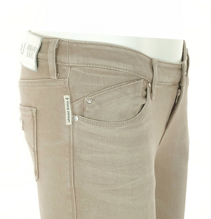 ARMANI JEANS J06 Damen Women Jeans Hose SKINNY FIT Beige