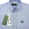 FRED PERRY Herren Men Hemd Shirt Blau Blue Made in Italy