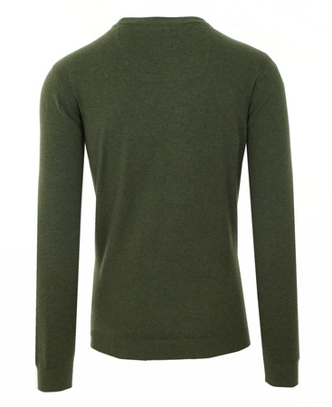 DIESEL K-Manik Herren Men Pullover Strick Sweat Rundhals Dunkelgrün Khaki