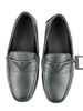 EMPORIO ARMANI Mokassin Herren Men Halbschuhe Shoes Schwarz Black
