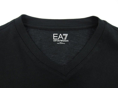 EMPORIO ARMANI EA7 273205 5P237 Herren Men T-Shirt Kurzarm Logo Schwarz Black