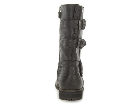 TOMMY HILFIGER Elina Damen Women Schuhe Shoes Stiefeletten Boots Leder Schwarz