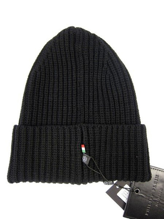 PHILIPP PLEIN Benie "Ferris" Herren Men Haube Mütze Beanie Woollen Hat Schwarz 